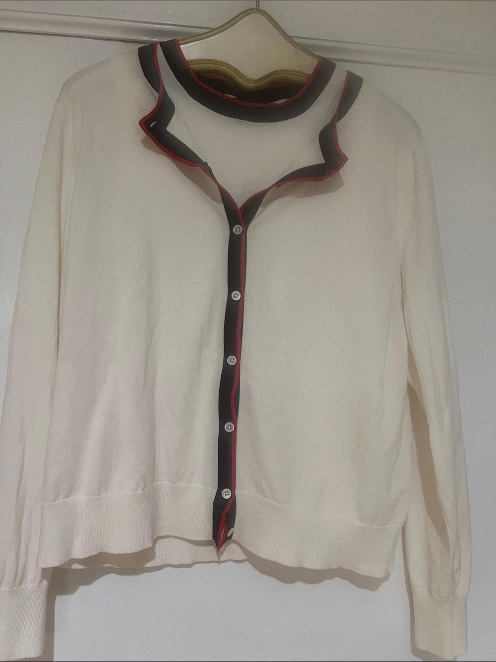 Banana Republic Cotton Blend Sleeveless Fine Knit Top & Cardigan
